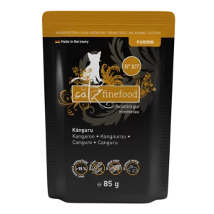 Producent naturalnych żwirków i peletów dla kotów i gryzoni 20 85g finefood Purrrr kangur, monobiałkowe jedzenie dla kotów, saszetka