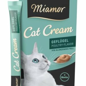 Miamor Cat Cream przysmak pasta z drobiem i biotyną 6x15g
