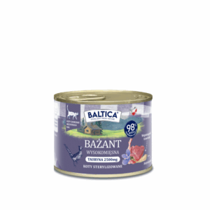 Producent naturalnych żwirków i peletów dla kotów i gryzoni 24 185g Karma mokra Bezzbożowa, monoproteinowa Kot dorosły Bażant