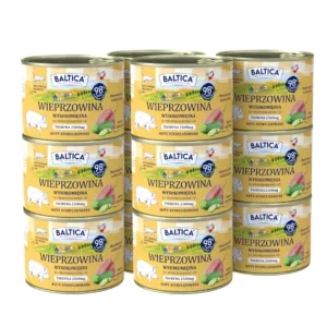 Producent naturalnych żwirków i peletów dla kotów i gryzoni 22 185g Karma mokra Bezzbożowa, monoproteinowa Kot dorosły Wieprzowina