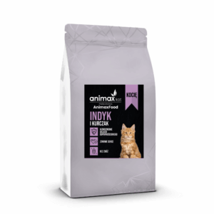 AnimaxFood Indyk i kurczak - Kocie rosnące - 70% mięsa