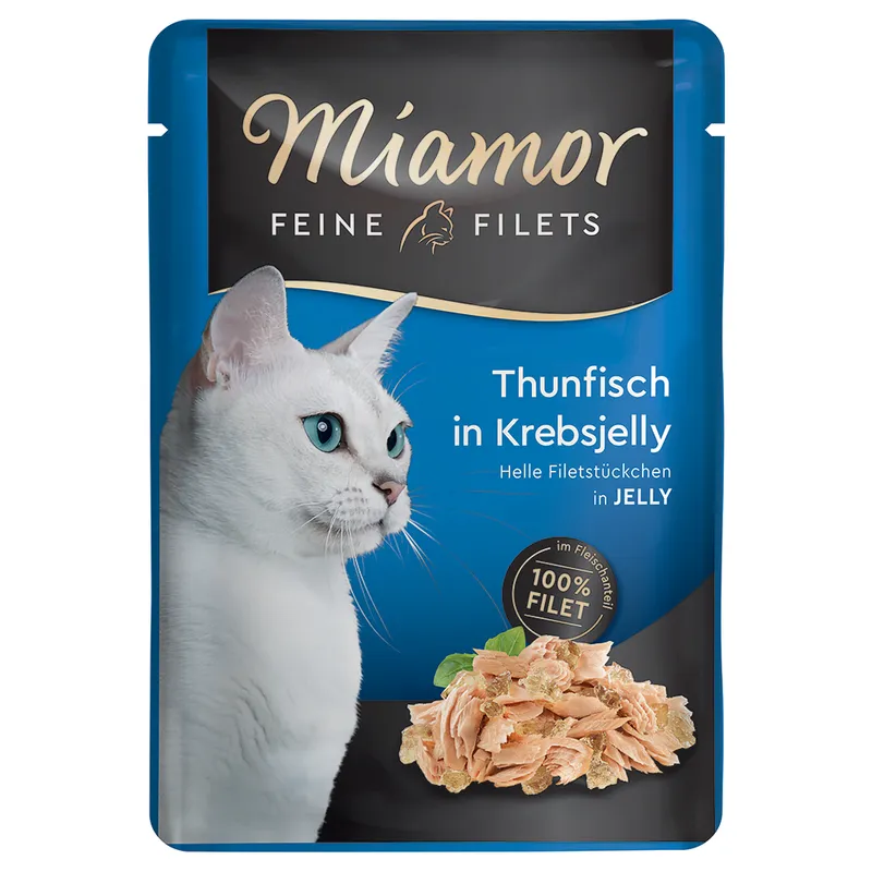Miamor Feine Filets Tuńczyk z krabem w galaretce 100G 1 Miamor Feine Filets Tuńczyk z krabem w galaretce 100G